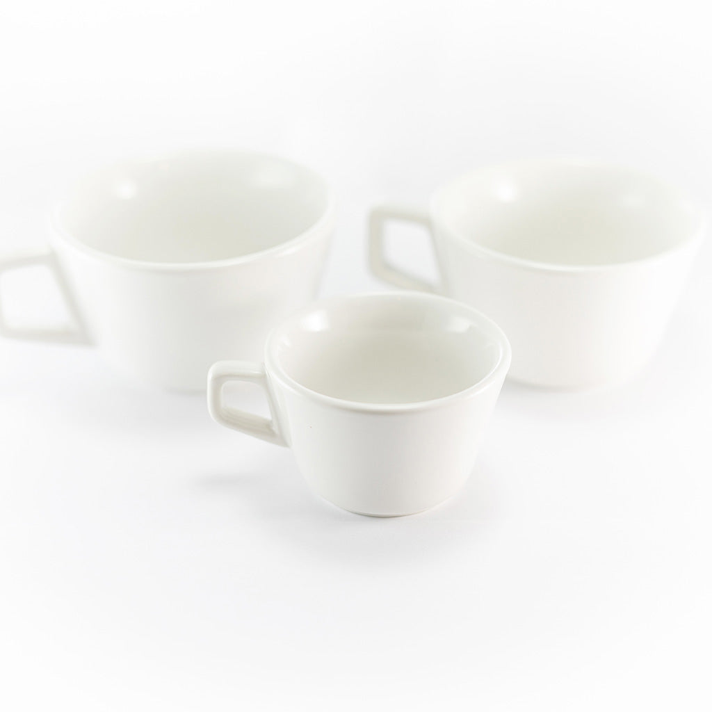 White Angle Cup & Saucer